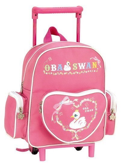 Kids Trolley Bag to School Bag with Wheels Girl Cute