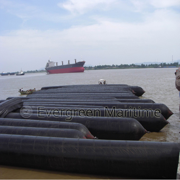 Evergreen Maritime Floating Rubber Rollers Bags, Heavy Lift Airbags for Ship, Dredgers, Tugboat, Fishing Boat Marine Launching