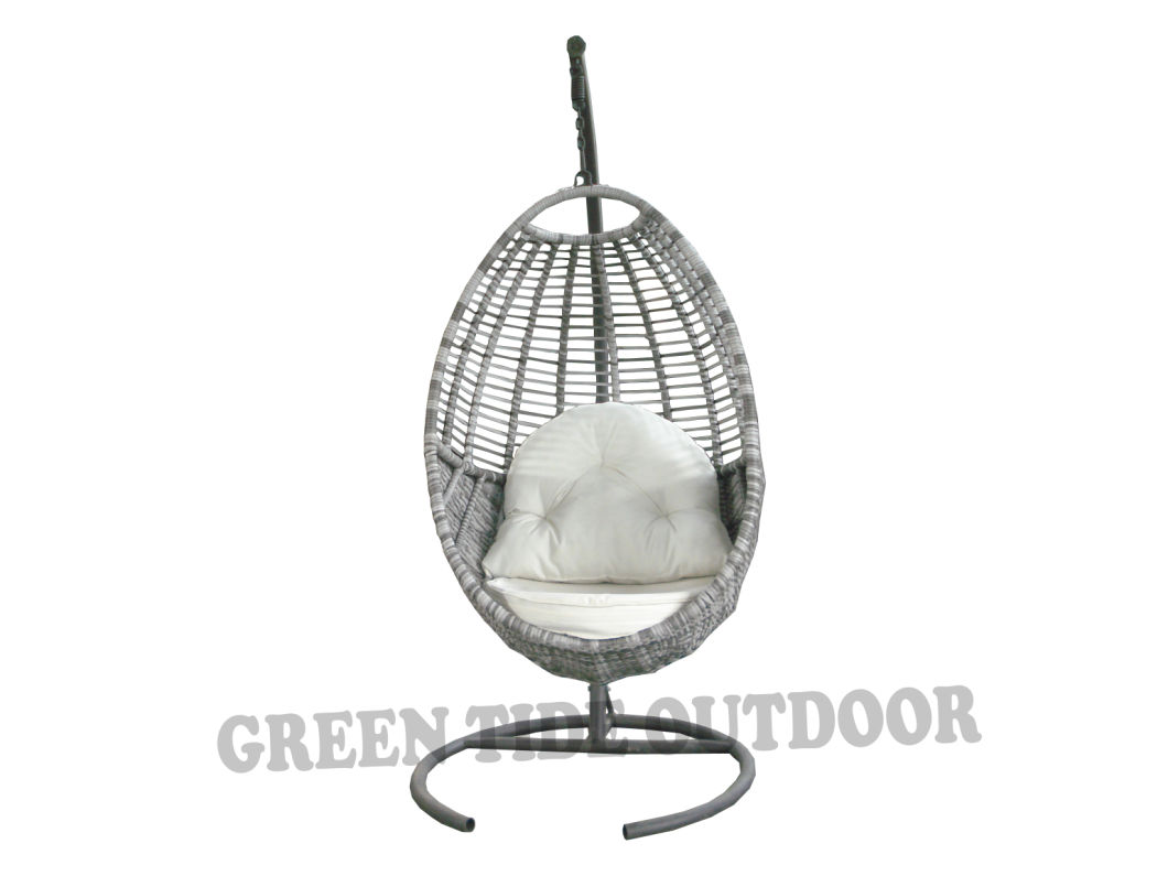 Outdoor Patio Furniture Leisure Rattan Hanging Swing Egg Chair