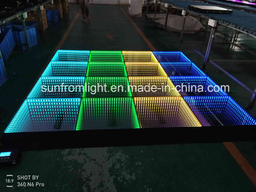 One Second to Install Disco Stage Event Lighting Wireless Magnetic DMX Control LED Dance Floor