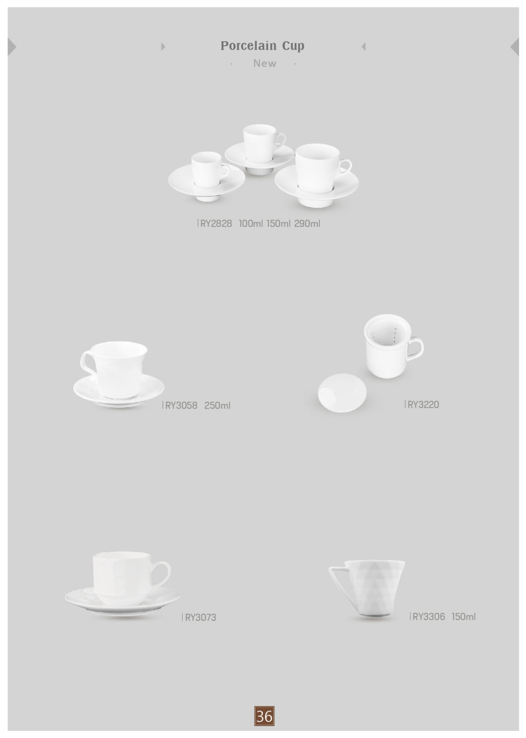 Modern Design Coffee Cup for Hotel & Restaurant