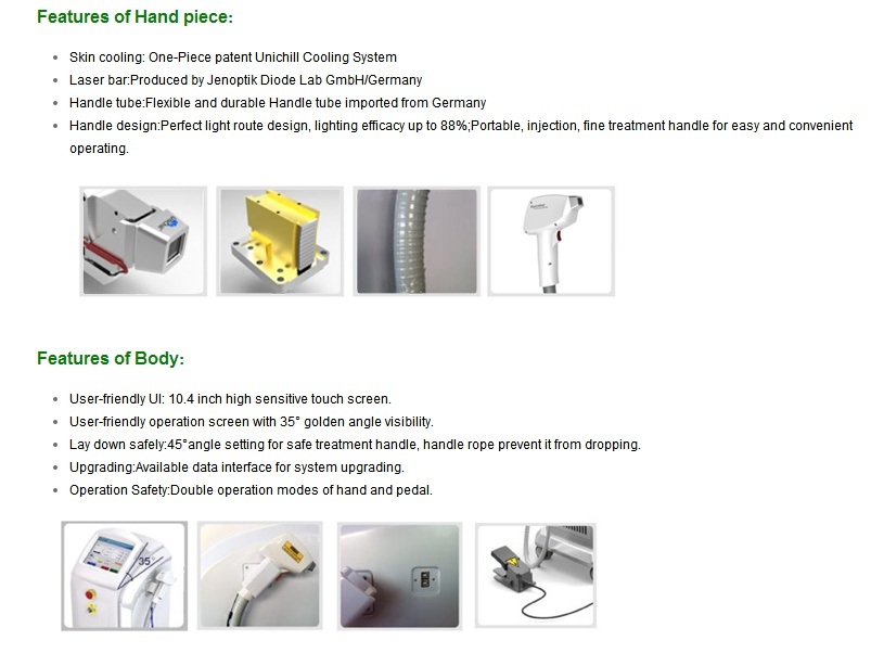 All Skin Types Depilation Diode Laser Beauty Salon Equipment