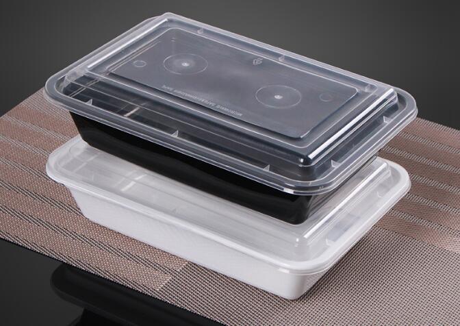 Cheap High Quality Disposable Plastic Food Lunch Box with Airtight Lid