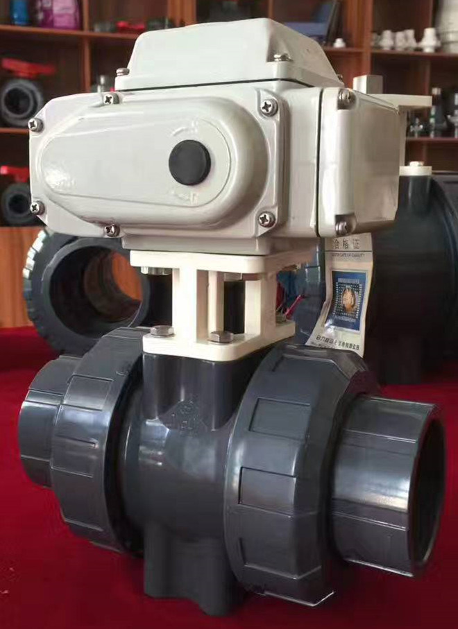 High Quality PVC True Union Ball Valve for Actuator Usage DIN ANSI JIS Standard