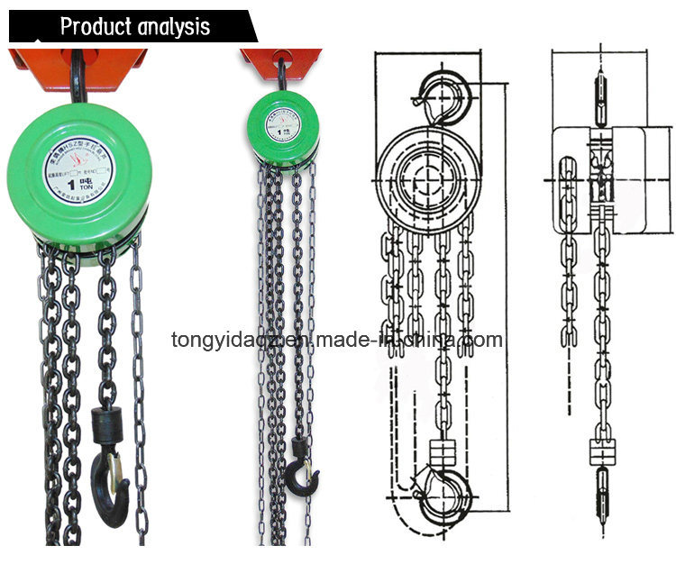 Chain Block 1ton 2ton 3ton Chain Pulley Block