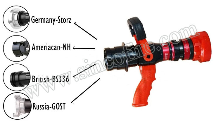 Automatic Fire Hose Nozzle British Pistol Grip