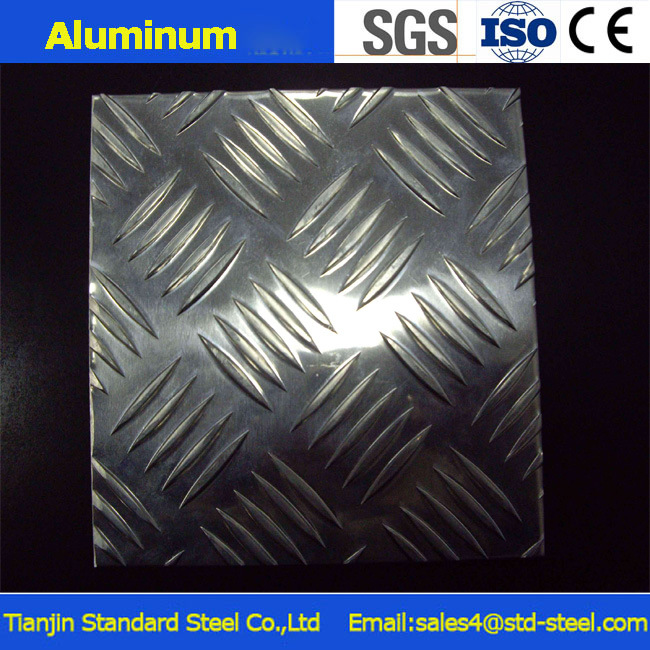 Aluminum Five Bars Tread Plate for Anti- Slip Dock