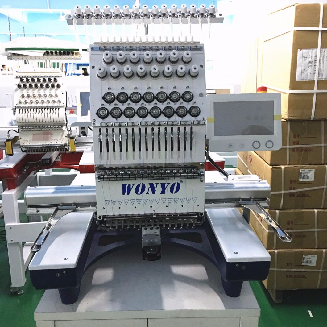 Wonyo Cap Tshirt Flat Bed Embroidery Machine 3 Main Functions