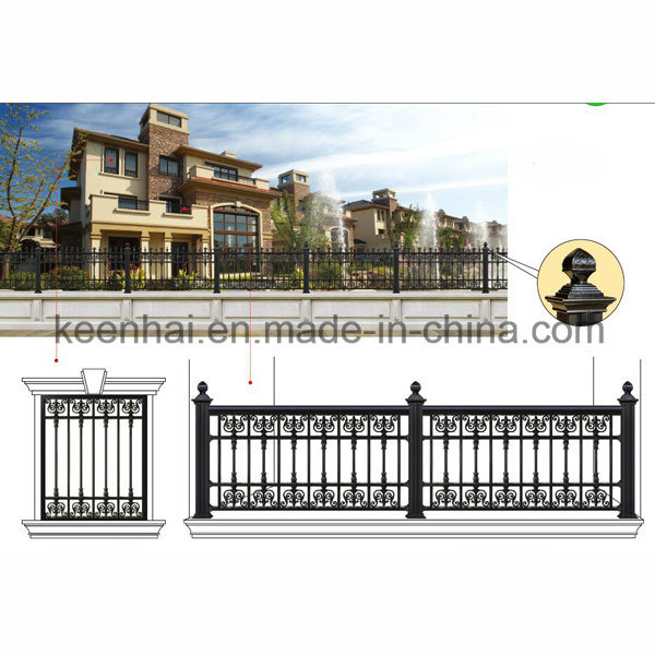 High Quality Decorative Customized Used Wrought Iron Aluminum Garden Fence Panels