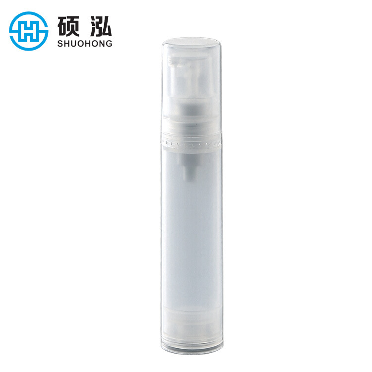 Clear Plastic Airless Pump 5ml 10ml Sample Lotion Bottle