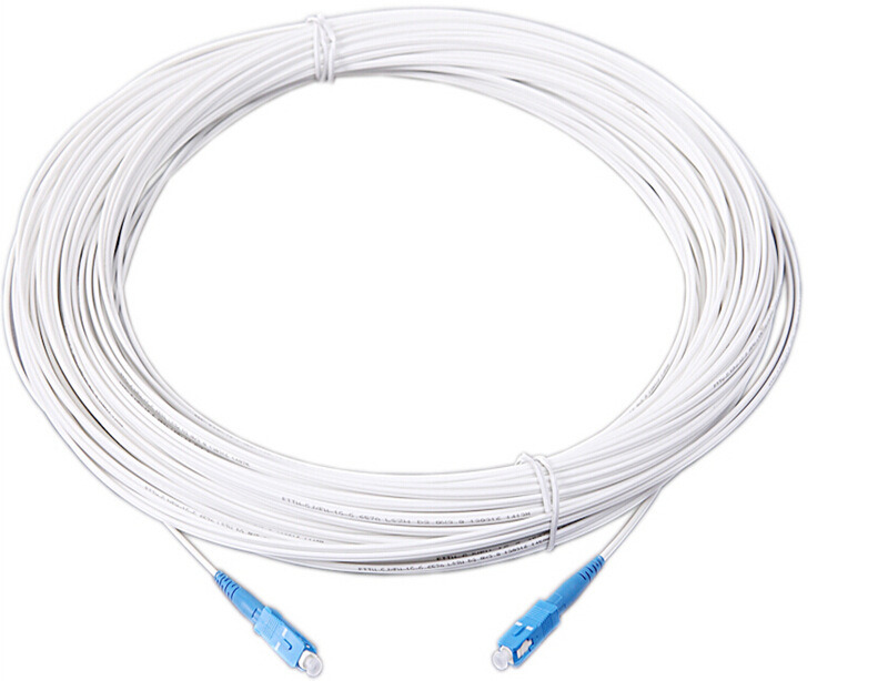 FC/PC -SC/PC GJXFH Type White Fiber Optic Drop Patch Cord