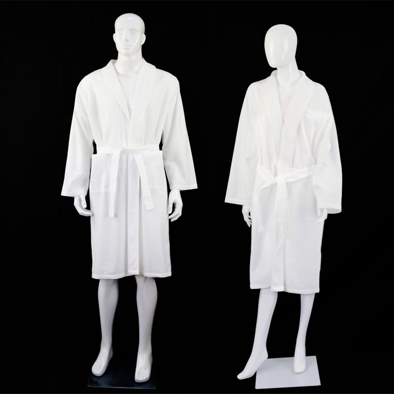 Hotel Collection Luxury Cotton Velour Bath Robe From China Factory