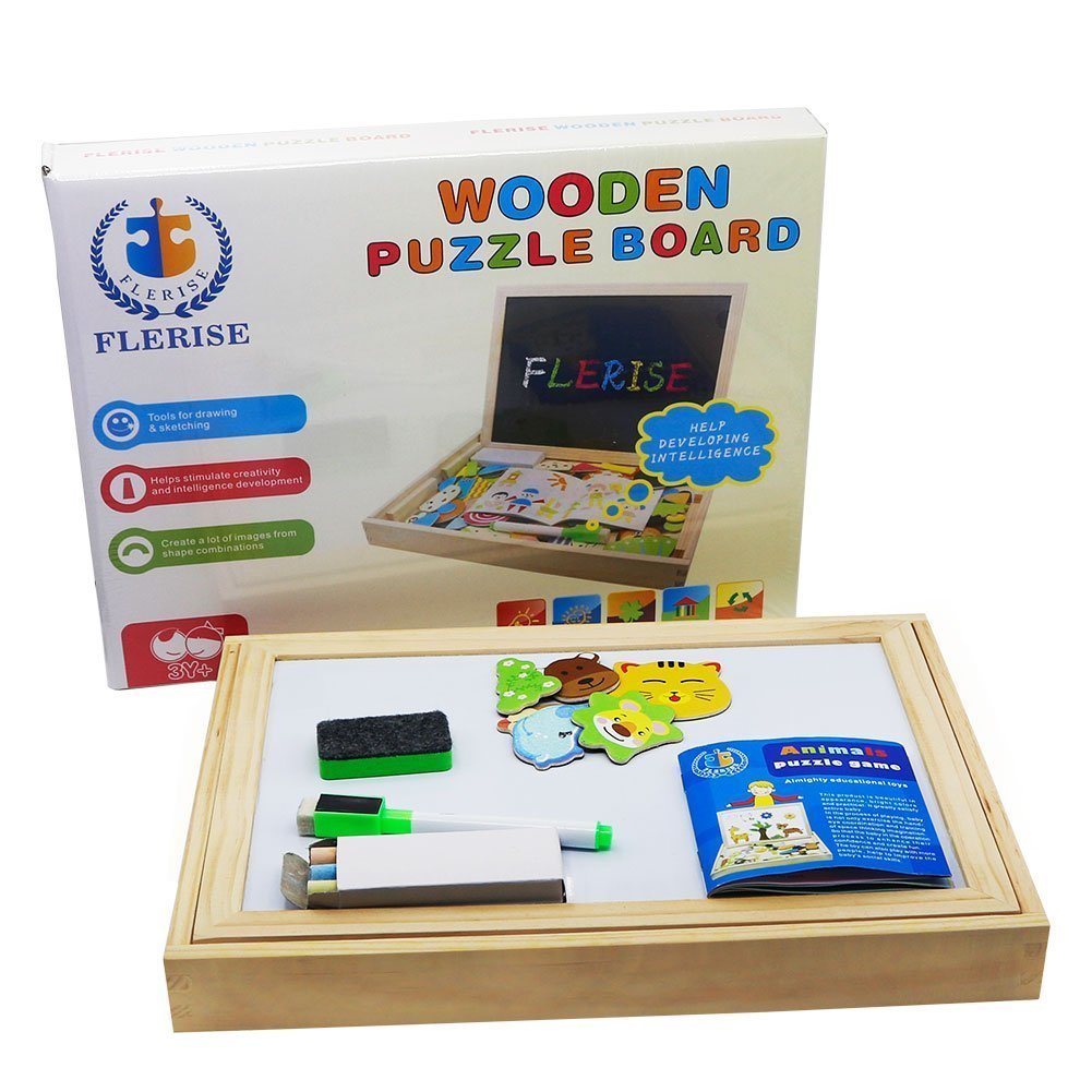 Double Side Education Learning Toys Wooden Puzzle for Children