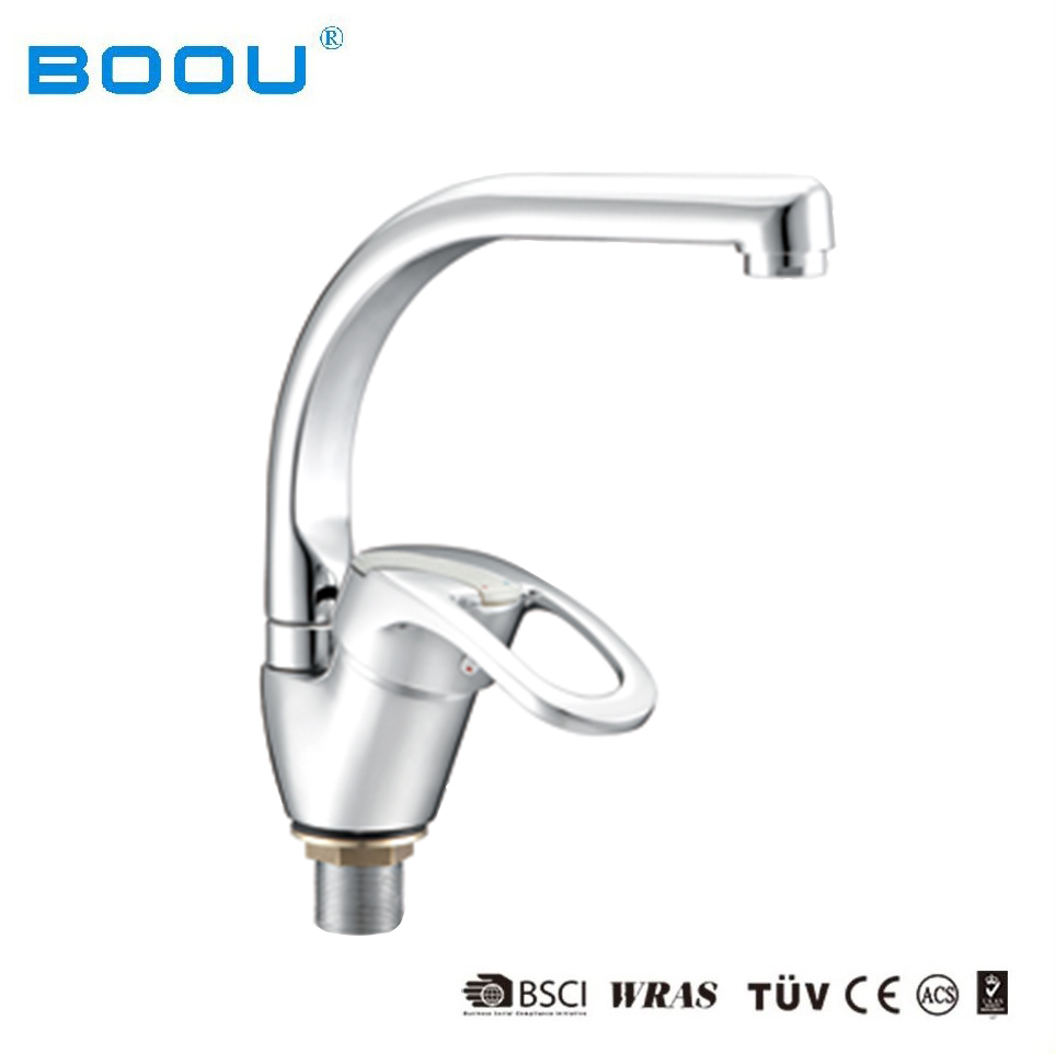 (8115-9F) Boou Brass/Zinc Hot Sale Kitchen Wash Mixer Deck Mounted Kitchen Water Tap