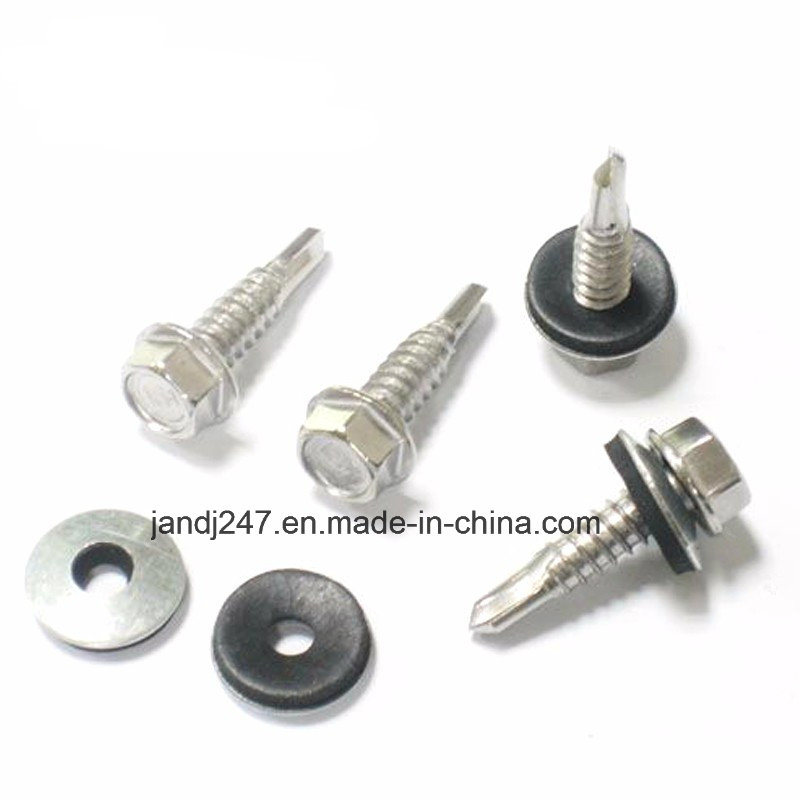 Hex Washer Head Self Drilling Tapping Metal Screw with Washer