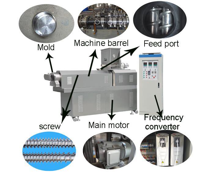 Twin Screw Extruder Nutritional Rice Extrusion Making Machine Production Line