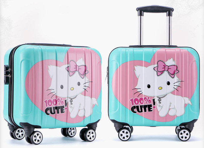Children Travel Suitcase Cute Cartoon Luggage Bag (HXW-L002)