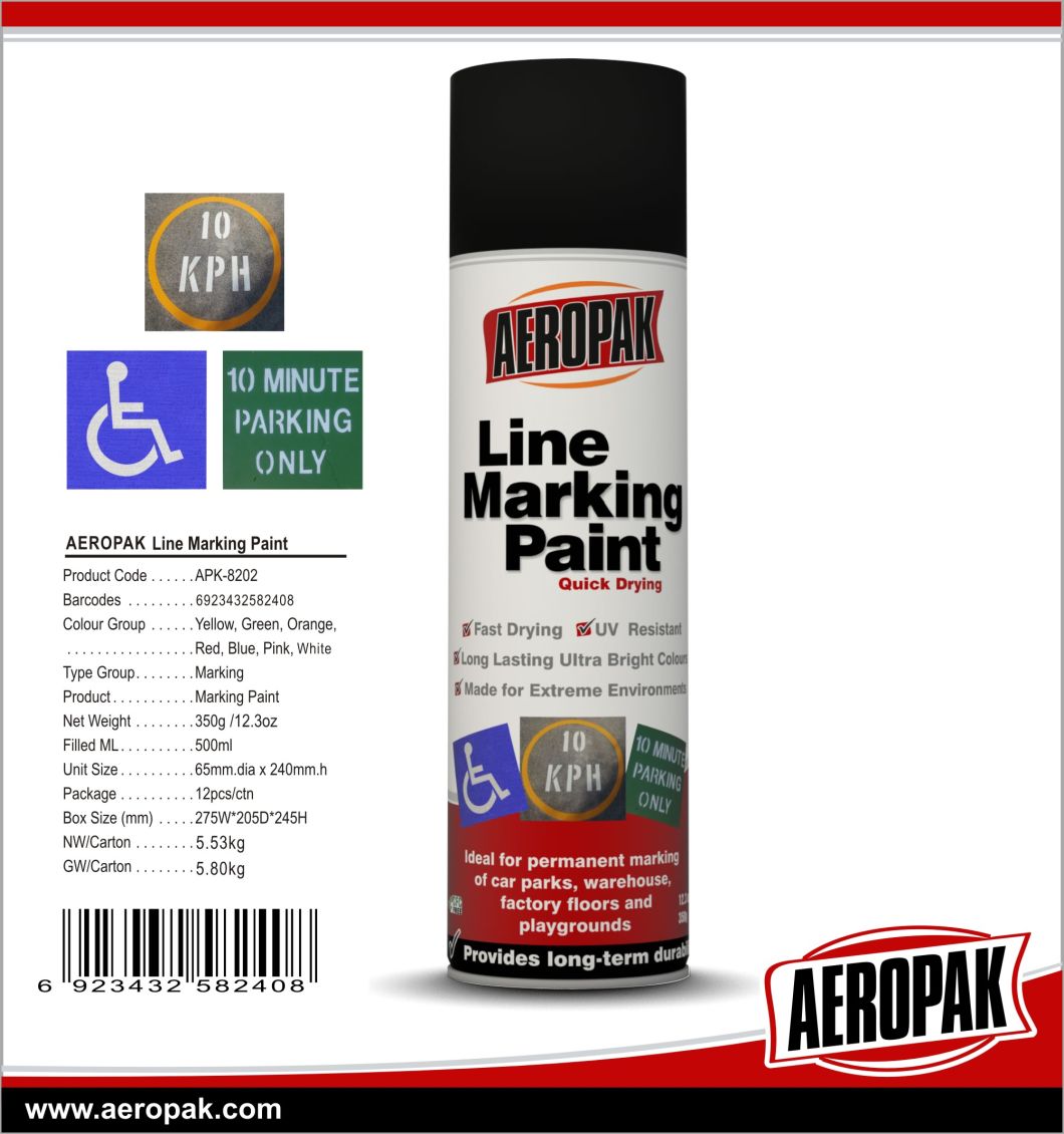 Aeropak High Quality Fast Dry Line Marking Paint Aerosol Paint