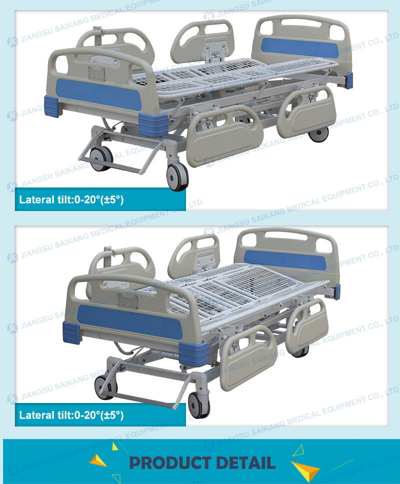 Sk003 Hospital Cheap Adjustable Electric Intensive Care Bed