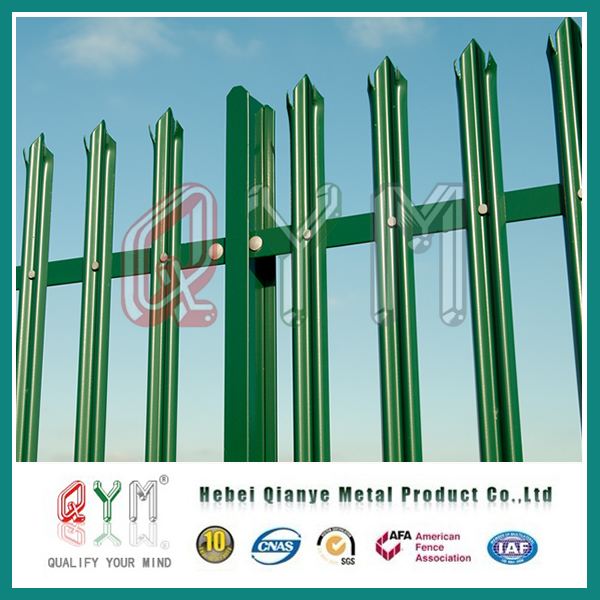 2.75m Width Euro Style Palisade/ W Top Rail Palisade Fence