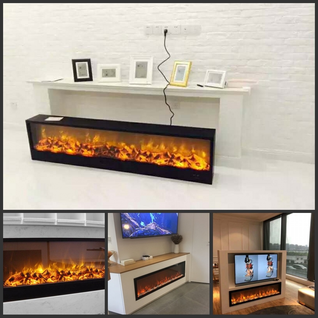 Hot Sales High Quality Ressessed or Insert or Embedded or Built-in Wall Electric Fireplace with Remote Control