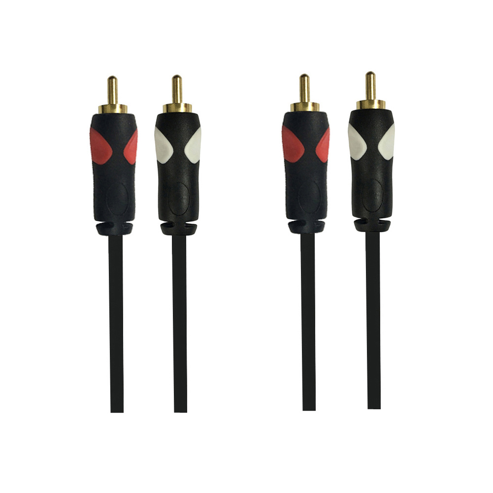 Cable de audio estéreo 2RCA a 2RCA macho a macho