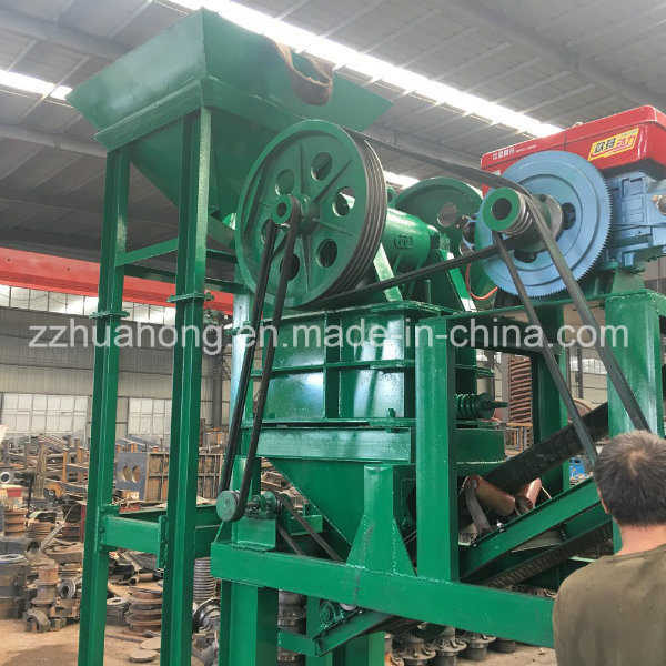 Wheeled Jaw Crusher with Vibrating Screen, Gold Ore Process Machine