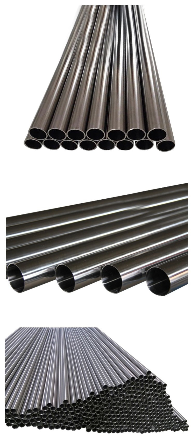 ASTM (201/304/304L/316L/310S/321) Stainless Steel ERW Welded Pipe/Tube with Bright Mirror Polished Finish