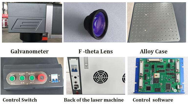 Air Cooling 20W Desktop Laser Marking Machine with LCD Screen