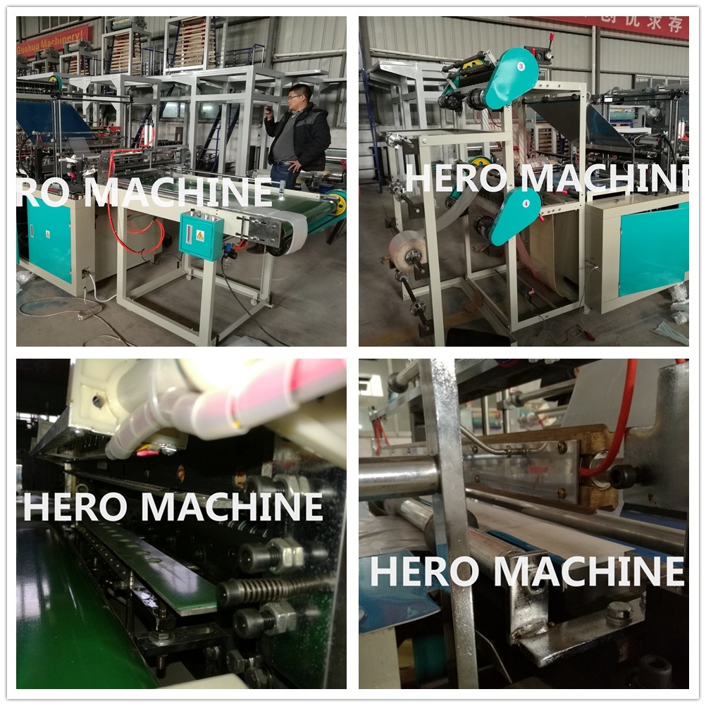 Hero Brand Full Automatic Non-Woven Zipper Bag Machine Price (WFB-D)