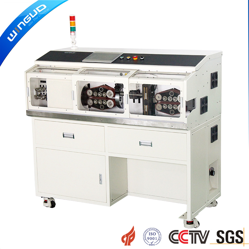 Automatic Computer Control Big Square Coaxial Wire Stripping Machine (WG-9850)
