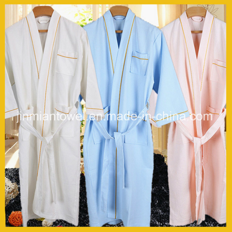 High Quality Wholesale Pure Cotton Woman Bathrobe for Hotel