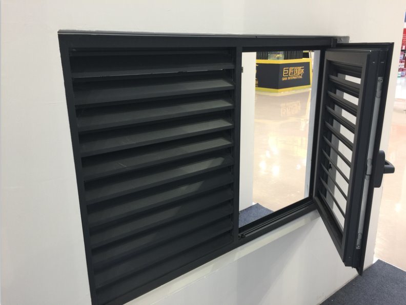 Factory Direct Supply Aluminum Shutter Window for Construction Building