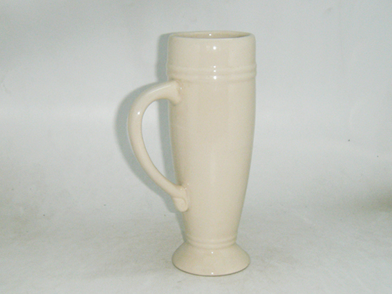 Beige Ceramic Beer Mug of Pjb020