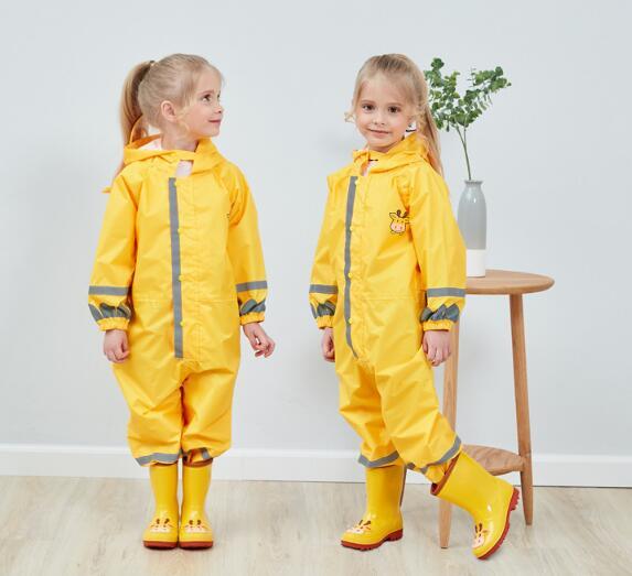 Customize Kids Children Nylon Polyester Jumpsuits Raincoat