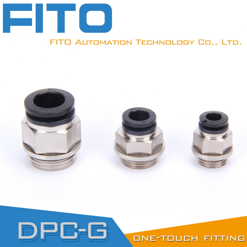 Pneumatic Brass Fittings with BSPP, BSPT, NPT Thread (PC12-03)