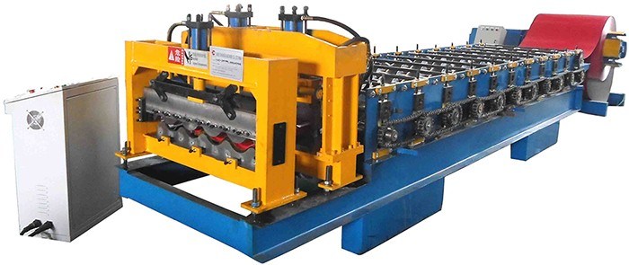 Popular Type Glazed Tile Cold Roll Forming Machine From Fujian Trusty Manufacturer