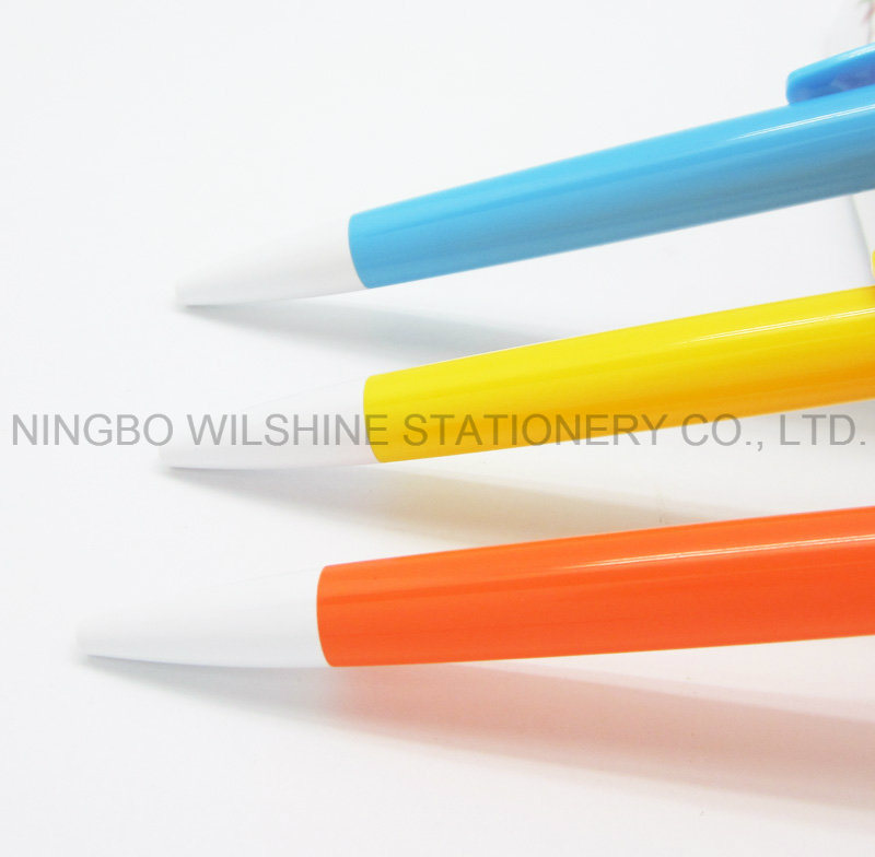 Fashion Design Elegant Click Plastic Ballpoint Pen for Promotion (BP1203)