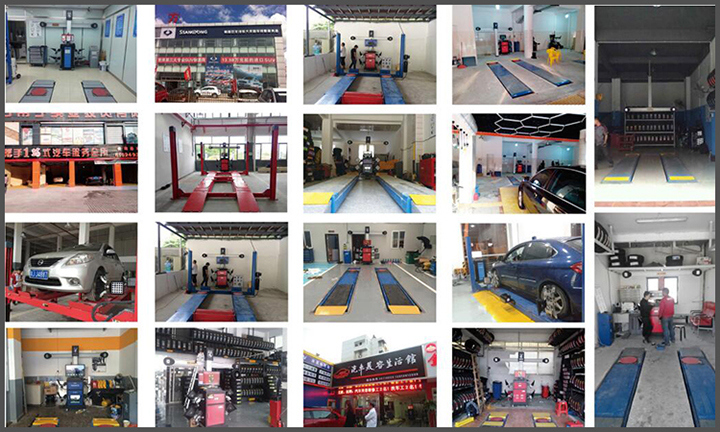 3D Wheel Alignment Series with Movable Beam