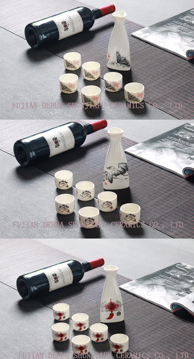 Triangle Wine Set, Ceramic Utensils Cup Wine, Wine to Drink Wine