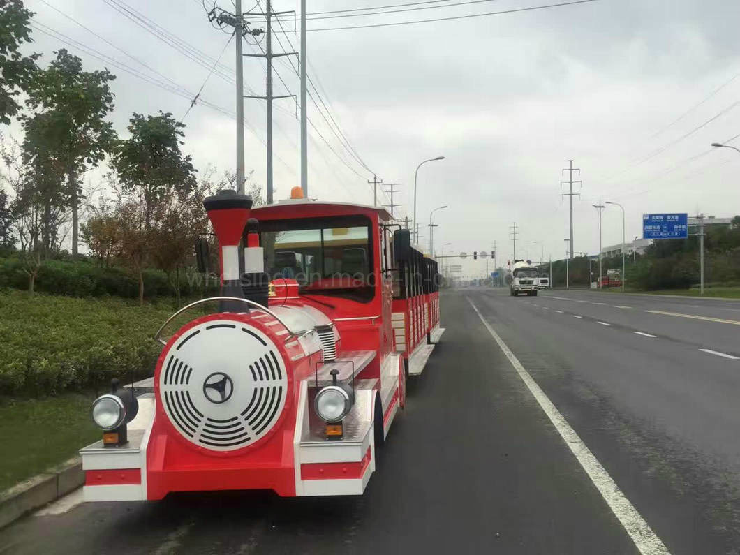 Amusement Park Locomotive Electric Trains with 58 Seats