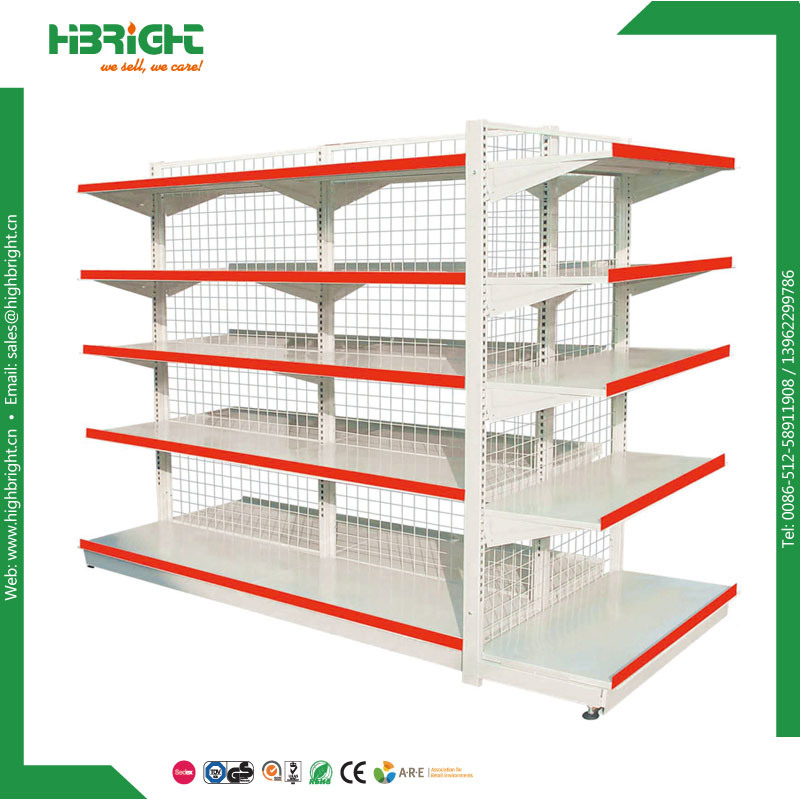 Metal Supermarket Shelf Display Store Fixture