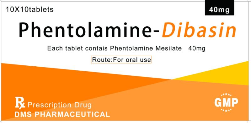 Phentolamine Mesylate for Oral GMP Factory Regitine Dibasin Chemical Pharmaceutical