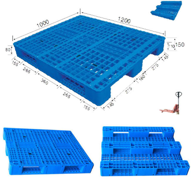 Large Perforated HDPE Recycle Rack Plastic Pallet for Industry (48X40 Inch)