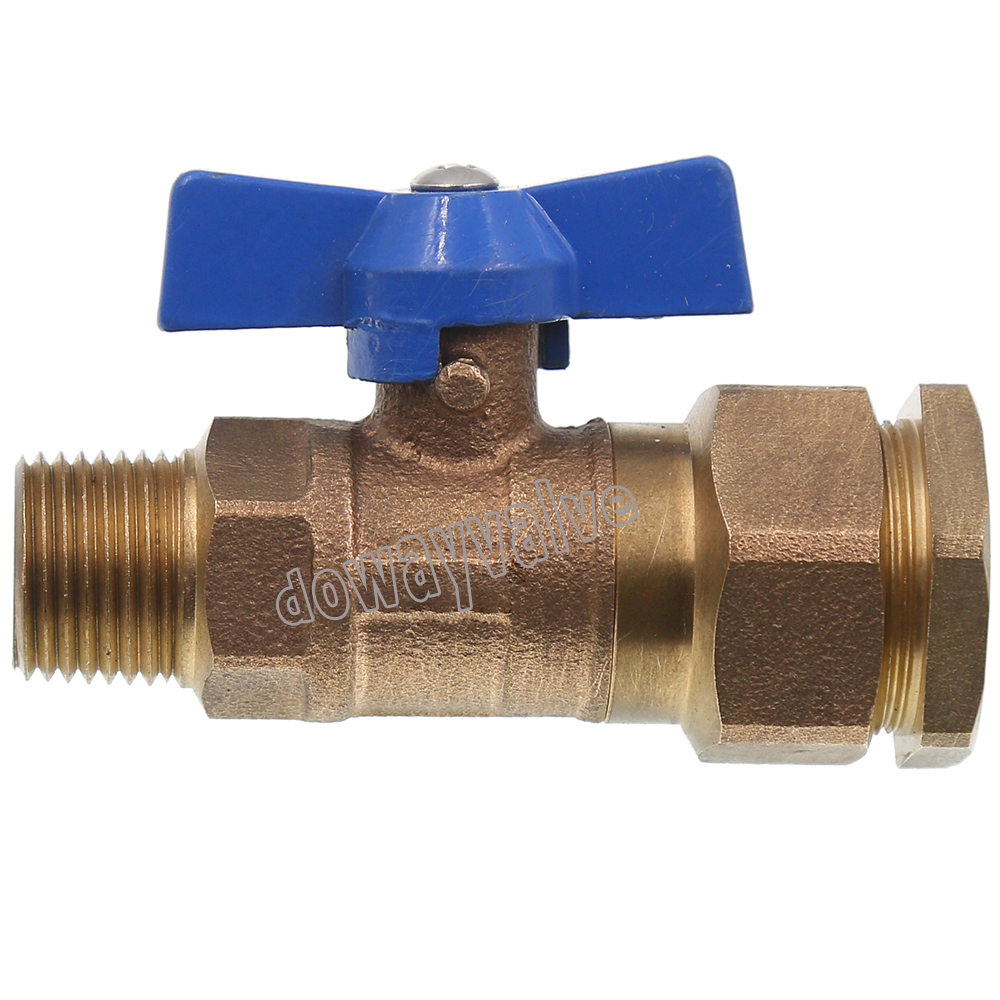 Butterfly Handle Bronze Water Ball Valve Dw418