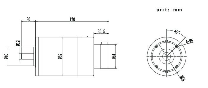 China Manufacture Customize DC Servo Motor for EDM Machine