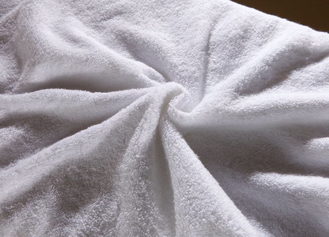 Hotel Home Supply White Cotton Bath Towel