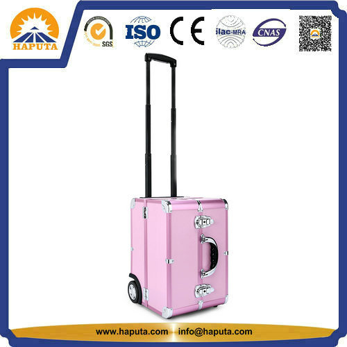 Elegant and Generous Storage Box Cosmetic Trolley Case with 6 Trap (HB-6346)
