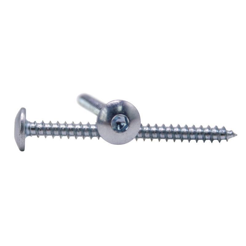 Zinc Plating Carbon Steel Hex Socket Cup Pan Head Button Socket Self Tapping Screw for Wood