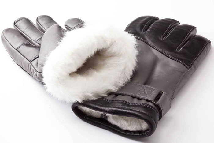 Men's Fashion Sheepskin Leather Motorcycle Driving Sports Gloves (YKY5189)